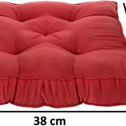 kuber industries Microfibre Solid Chair Pad Pack of 4 image 4