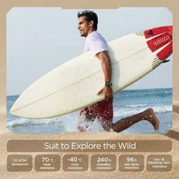 AMAZFIT T rex Pro 1.3HD AMOLED with advanced GPS & 10ATM water resistance Smartwatch image 2