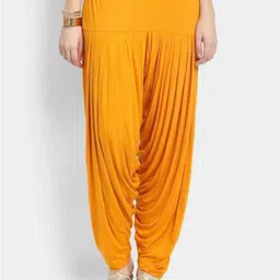 k m r garments Viscose Rayon Solid Patiala image 1