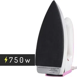 rjguru Ultra Light Weight Dry Iron box with non-sticky sole plate and 360' swivel cord 750 W Dry Iron image 3