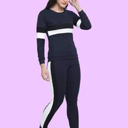 rakesh creation Colorblock Women Track Suit image 3