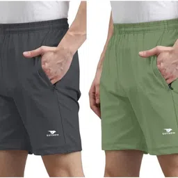 mgc maanu Pack of 2 Solid Men Multicolor Beach Shorts-picture-22