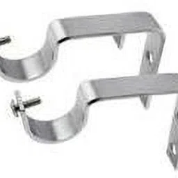 sujal Silver Rod Rail Bracket Metal image 2