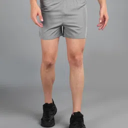 lemona Solid Men Silver Regular Shorts-picture-27