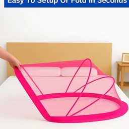 ya enterprise S crib pink HDPE - High Density Poly Ethylene Washable Kids Mosquito Net image 3