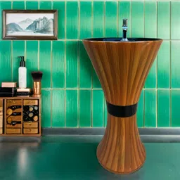 cara mark |pedestal wash basin|hand wash basin stand|basin| EXCLUSIVE TM SERIES'S PREMIUM GRADE QUALITY Pedestal Basin image 4