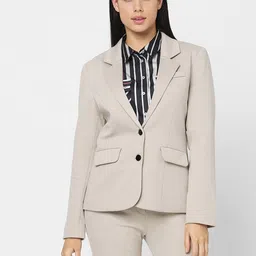 vero moda Women Solid Single Breasted Casual Blazer image 3