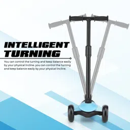 pandaoriginals GOZO Scooty Premium SUPER STRONG Foldable Trike & Height Adjustable | WEIGHT : 50 KG | AGE 5-10 YRS Tricycle image 3