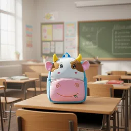 udhna Small 12 L Backpack Adorable Cow Character Kids Backpack – Soft Toy Bag-picture-21