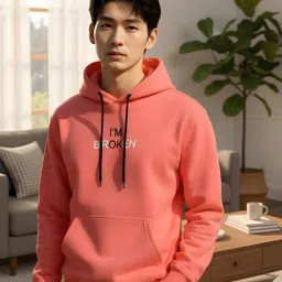 flyind vogue outfit Men Full Sleeve Printed Hooded Sweatshirt-picture-12