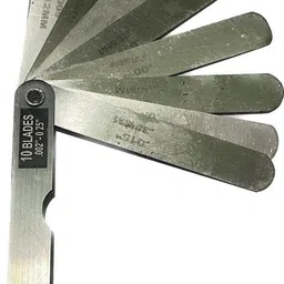 arqest 10 Blades Feeler Gauge Metric & Inch Gap Filler .002'' .025'' for Measurment Marking Gauge image 3