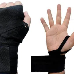bmtrading HAND WRAP FOR WRIST PAIN SUPPORT Gym & Fitness Gloves image 3