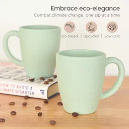 eha Celeste Classic Coffee Mug 300 ml (2 Pc)Rice Husk Biocomposite image 3