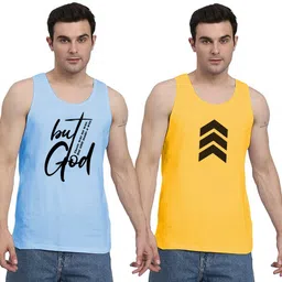 sr fashion Pack of 2 Men's Printed Vest / Ganji / sando Trendy and stylish Men Vest-picture-18