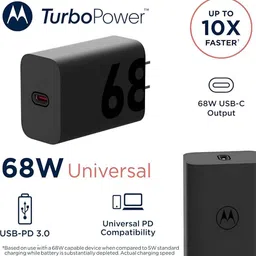 BUXER 68 W TurboPower 3.0 5 A Single Port Mobile Charger with Detachable Cable image 3