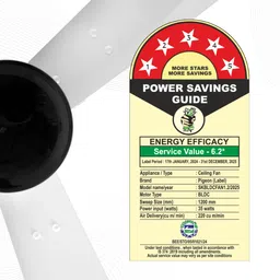 pigeon 19004496 with 2 Year Warranty 1200 mm Ceiling Fan image 5