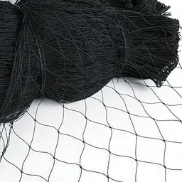 armor ANTI BIRD NET 10ftx30ft (300 Sq Ft) High Quality Nylon Bird Mesh(BLACK) With Free 100pcs Plastic Cable Clip Camping Net image 3