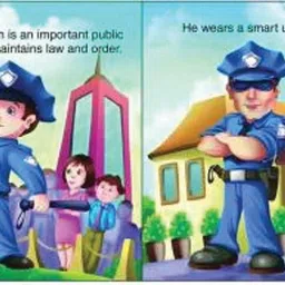 go woo Learn About Community Helpers | Who Am I Die-Cut Shape Board-Books | Pack Of 10 image 3