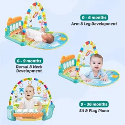 kohinoor creation Baby Play Gym Mat And Play Piano for Kids 0-2 Years Lights & Music Activity Toys image 4