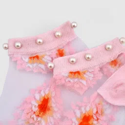 guso shopee Women Self Design, Floral Print Ankle Length image 3