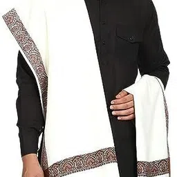 KASHMIR HANDLOOM Cashmere Embellished Men Shawl image 2