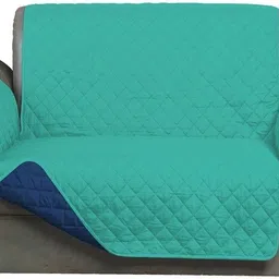 @home by nilkamal Polyester 3 Seater Sofa Checkered Cover image 2