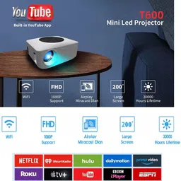 IBS HD WIFI YOUTUBE MIRACAST ACCESS 1080P Home Theater Multimedia Multi-Screen (4700 lm) Portable Projector-picture-20