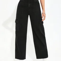 lovely london Women Regular High Rise Black Jeans-picture-28