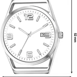 kavrixa Bold Colors Analog Watch - For Men White Dial Date Function KX-LR157 image 4