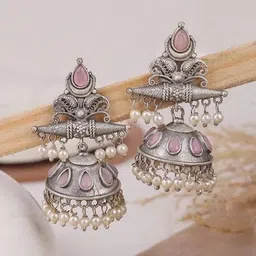 bhanu diam Bestseller Combo Of Earrings Silver Earring Set image 2