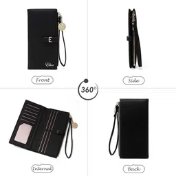 elios Casual, Party Black Clutch image 2