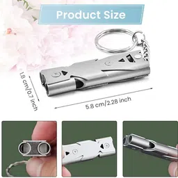 elephantboat Emergency Whistles Lifeguard Safety Whistle with Keychain, Kids Rescue Squeeze Whistle image 2