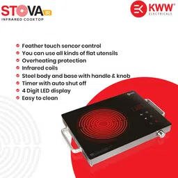 kww 2200 W Radiant Cooktop Touch Panel image 4