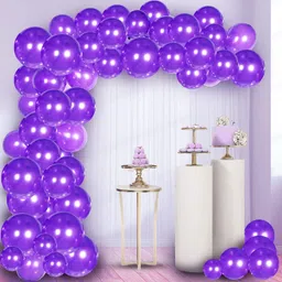 soi Solid Purple Balloons Pack of 100 for Birthday Decoration Wedding Anniversary Balloon-picture-12