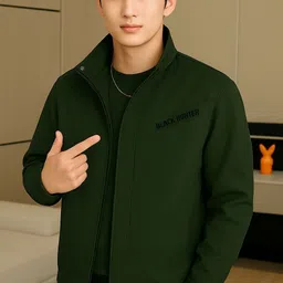 Men Colorblock Casual Jacket-image-4