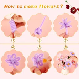 geek arts Pipe Cleaner 100 Pcs for Hobby Crafts, Scrapbooking, DIY Accessory image 4