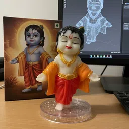 suman stote Idol gopal krishna Decorative Showpiece - 10 cm image 5