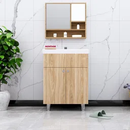 montage Wash Basin Vanity High Quality HDHMR Engineered Wood Wash Basin Cabinet DMS00046 Under Counter Basin image 2