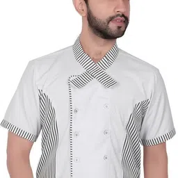 abc garments Cotton Blend Striped Coat For Men image 4