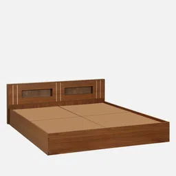 trevi furniture Iris King Size Bed In Bali Teak Finish image 3