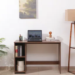 mintwud from pepperfry Kenny Writing Table in Planked Walnut Finish-picture-11