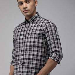 Arrow Sport Pure Cotton Manhattan Slim Fit Checked Casual Shirt-picture-32