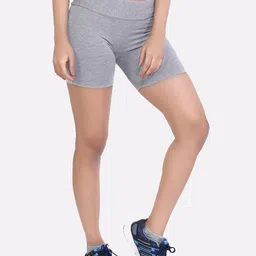 laasa  sports LAASA SPORTS Women Grey Skinny Fit Training or Gym Sports Shorts-picture-34