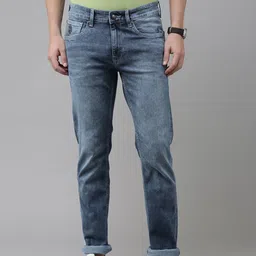 U.S. Polo Assn. Denim Co. Men Blue Skinny Fit Heavy Fade Stretchable Jeans-picture-16