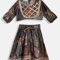 Readiprint Fashions Girls Printed Embellished Ready To Wear Lehenga & Choli-image-82