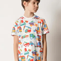 Jack & Jones Junior Boys Graphic Printed Crew Neck Cotton T-shirt-picture-22