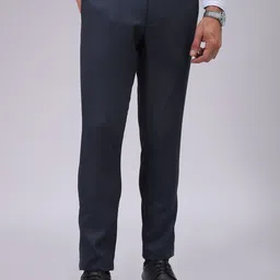 The Indian Garage Co. X Luxe Men Slim Fit Formal Trousers-picture-19