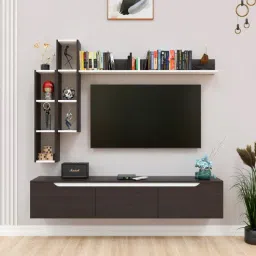 mintwud from pepperfry Shelby TV Unit In Wenge Brown & White Finish-picture-25