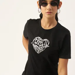 DressBerry Women Typography Printed T-shirt-image-75