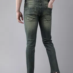 BEAT LONDON by PEPE JEANS Men Grey Tapered Fit Low-Rise Light Fade Stretchable Jeans image 2